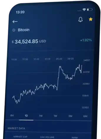 Crypto.com app download section phone screen